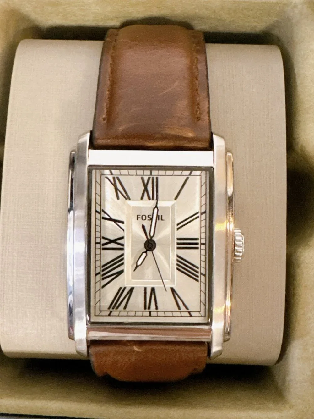 Fossil watch shown